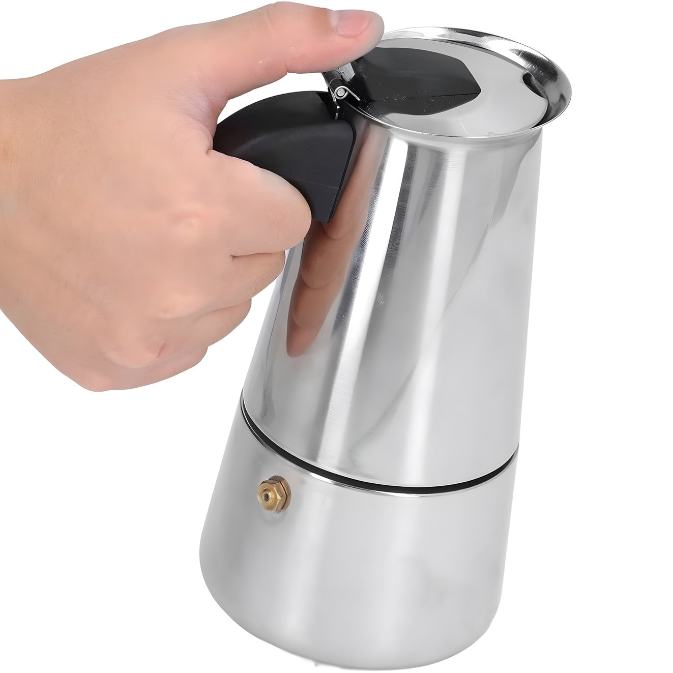 CAFETERA ITALIANA MANUAL EN ACERO 4T