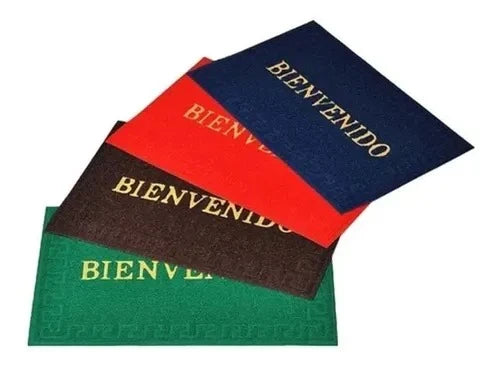 TAPETE DE ENTRADA BIENVENIDO EN PVC