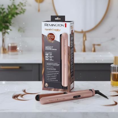 PLANCHA REMIGTON KERATINA Y ACEITE DE ARGAN