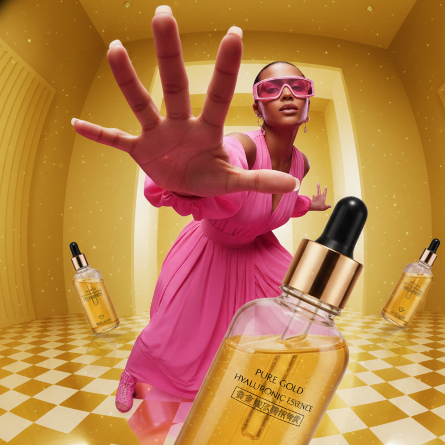 COMBO CAJA HILOS + SERUM GOLD 24K ÁCIDO HIALURÓNICO