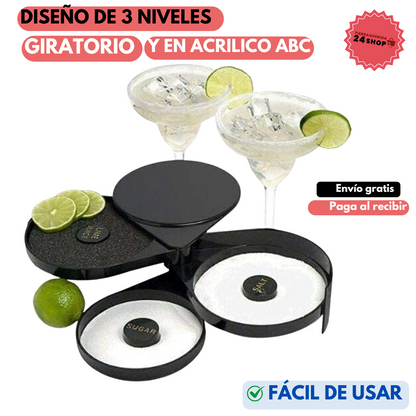 PREPARADOR DE COCTELES SALERO Y AZUCARERO