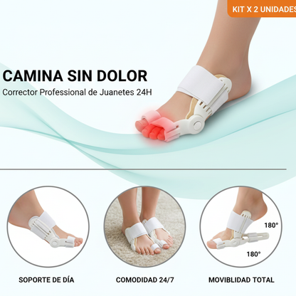 CORRECTOR DE JUANETES AJUSTABLE X 2 UNIDADES