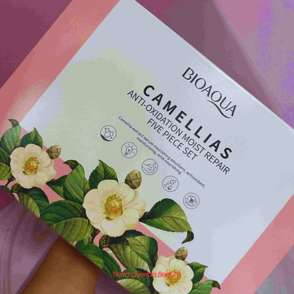 KIT DE LUJO FACIAL CAMELLIAS BIOAQUA 5 UNIDADES