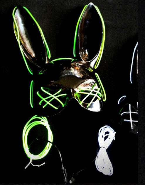MASCARA HALLOWEN PLAYBOY LED