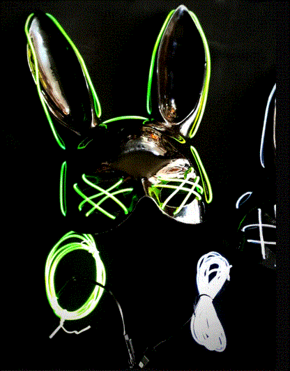 MASCARA HALLOWEN PLAYBOY LED