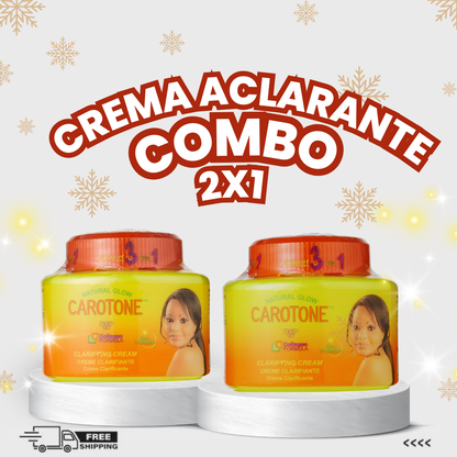 CREMA ACLARANTE CAROTONE 300ML EN PROMO 2X1