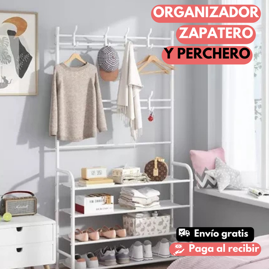 ZAPATERO PERCHERO ORGANIZADOR 4 NIVELES