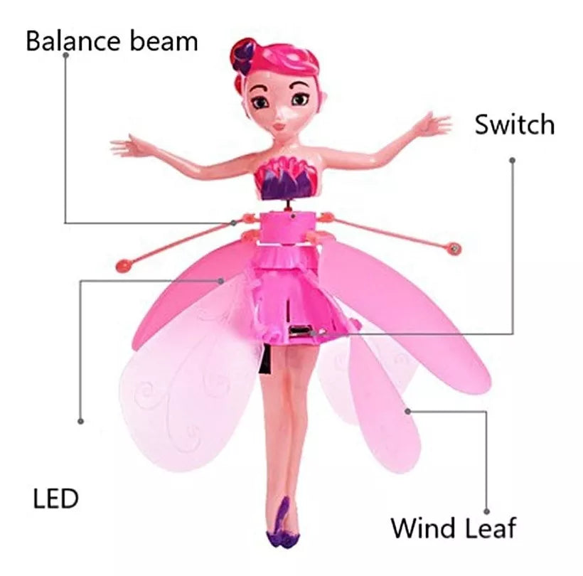 HADA VOLADORA  CON SENSOR INFRARROJO X2 UNIDADES