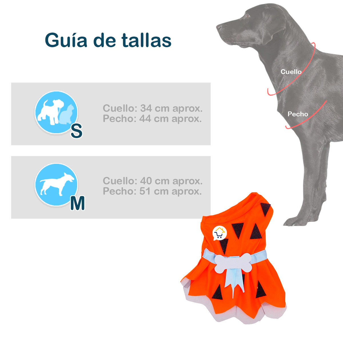 DISFRAZ PARA MASCOTAS PICAPIEDRA