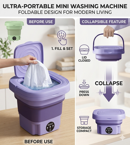 MINI LAVADORA PORTATIL PREMIUM