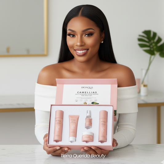 KIT DE LUJO FACIAL CAMELLIAS BIOAQUA 5 UNIDADES