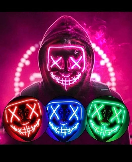 MASCARA HALLOWEEN LED LA PURGA