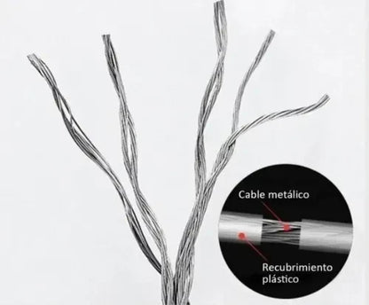 TENDEDERO RETRACTRIL DE ROPA DOS LINEAS.