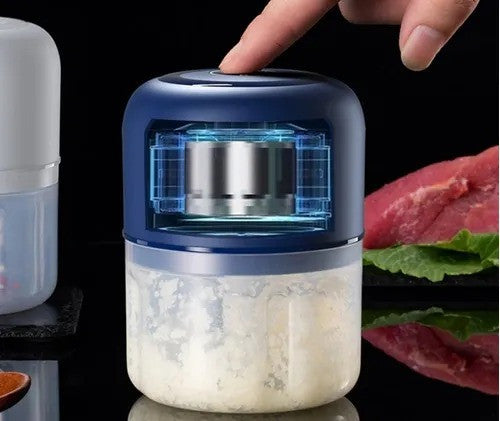 MINI PICADOR DE AJOS RECARGABLE