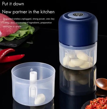 MINI PICADOR DE AJOS RECARGABLE