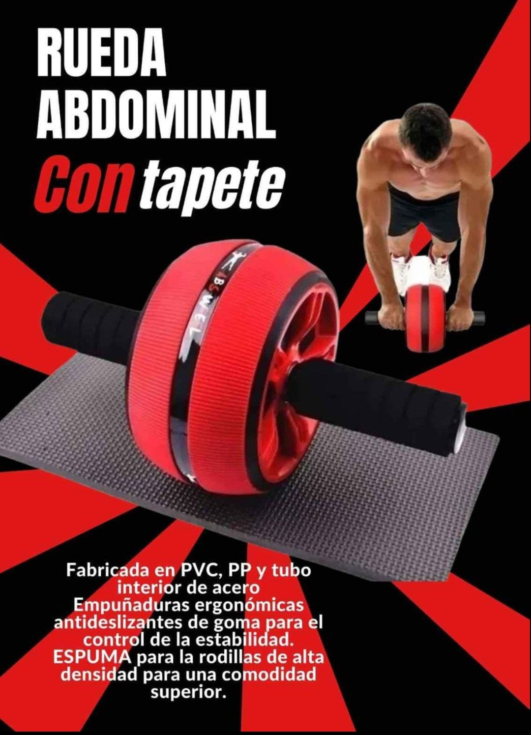 RUEDA ADBOMINAL RODILLO GYM