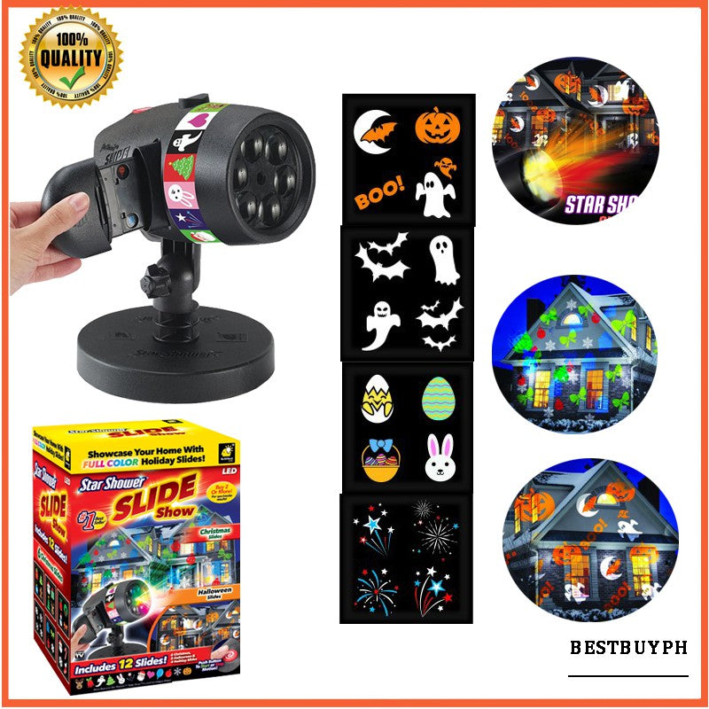 PROYECTOR DE LUCES HALLOWEEN Y NAVIDAD