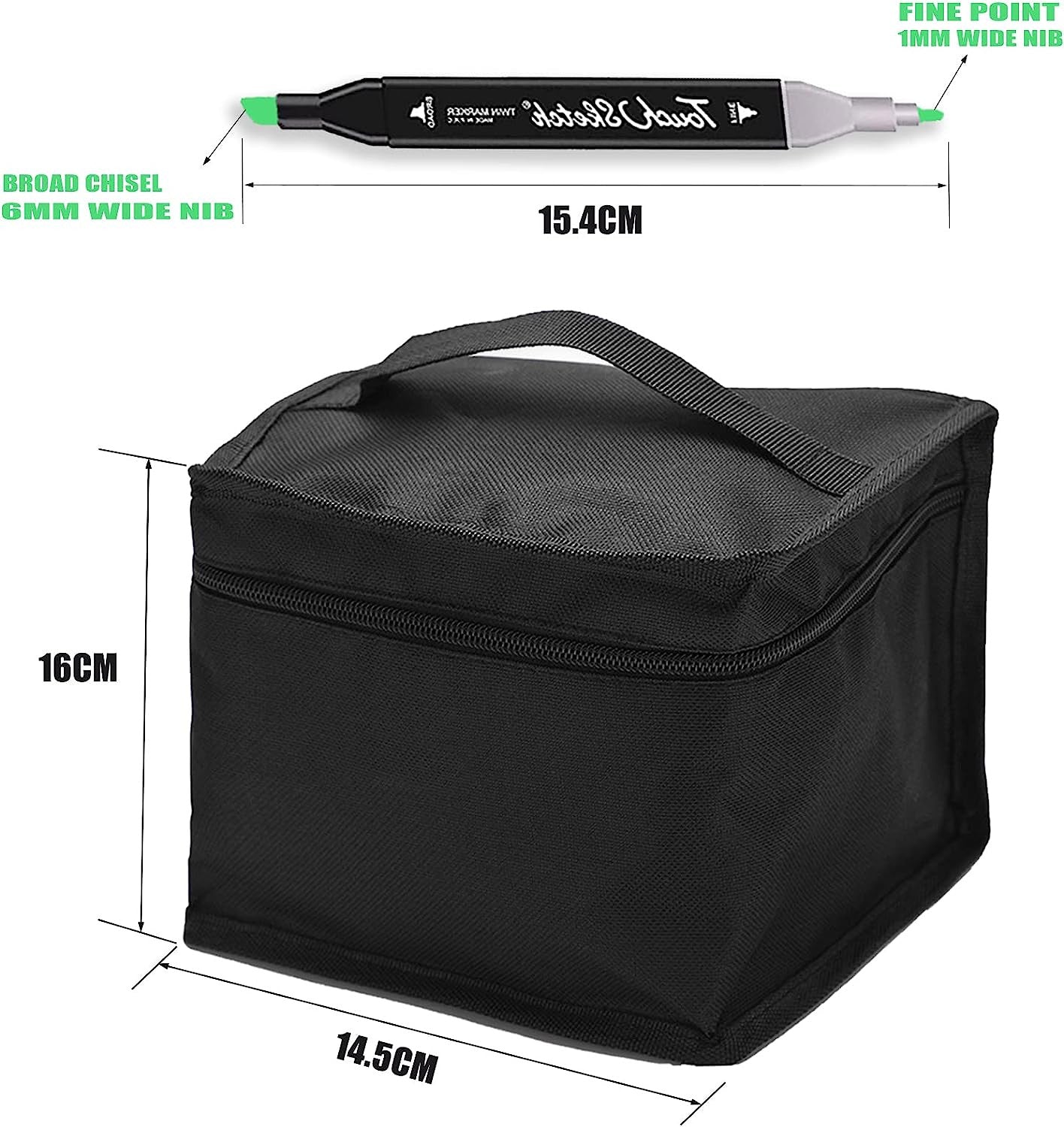 MARCADORES DOBLE PUNTA TOUCH 80 PCs