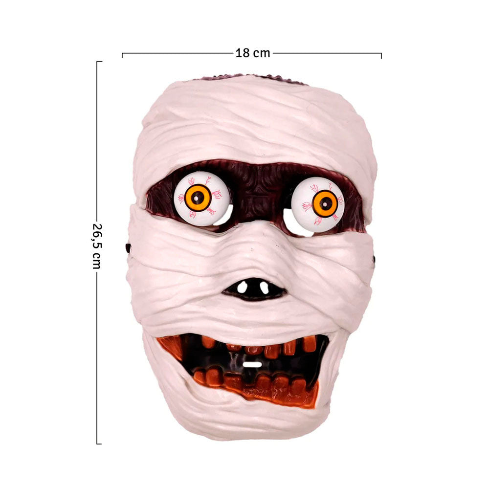 MASCARA DE MOMIA OJOS SALTONES DISFRAZ