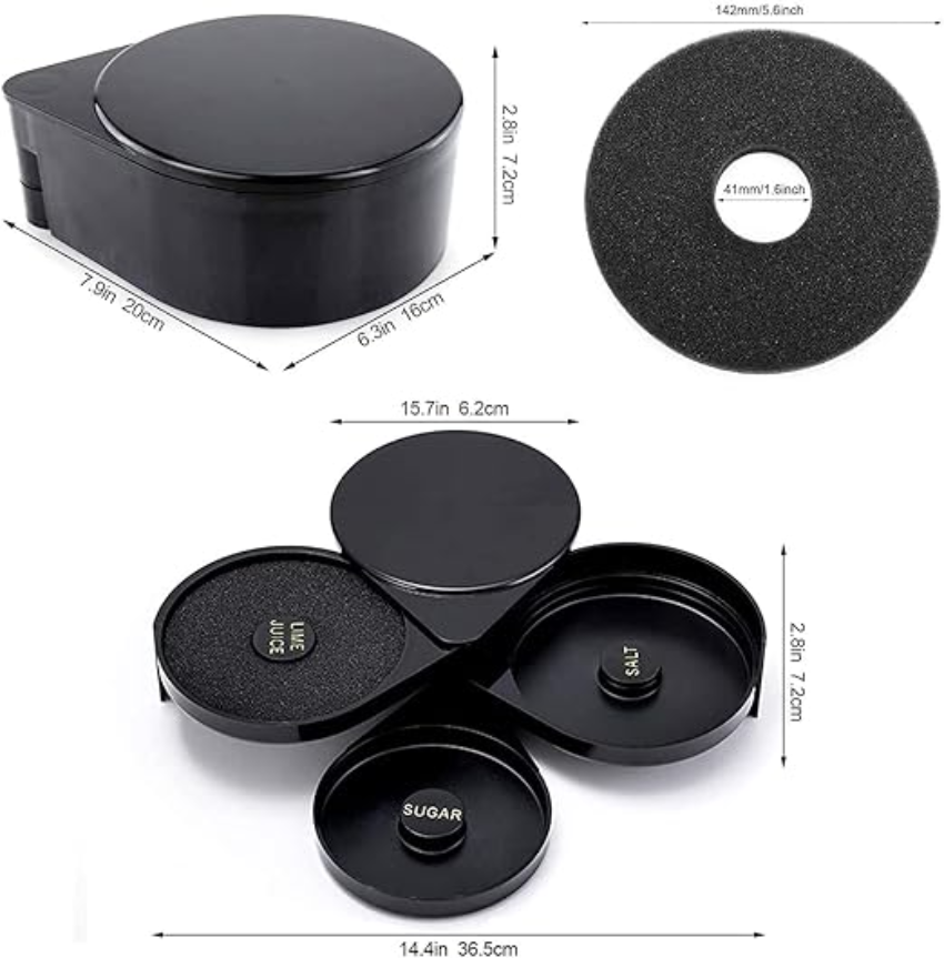 PREPARADOR DE COCTELES SALERO Y AZUCARERO